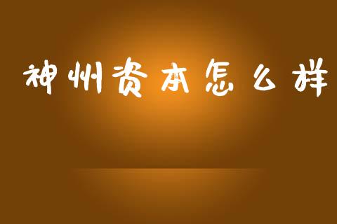 神州资本怎么样_https://wap.sdxiaoxijinshu.com_期货_第1张