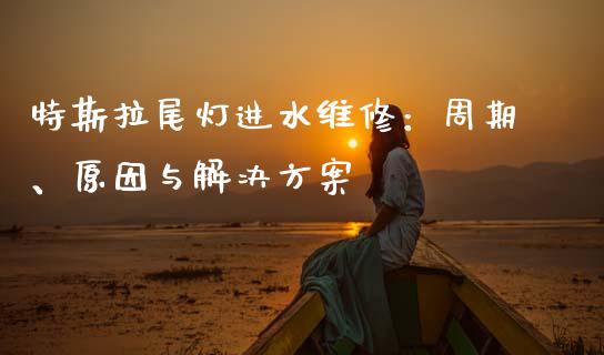 特斯拉尾灯进水维修：周期、原因与解决方案_https://wap.sdxiaoxijinshu.com_理财_第1张