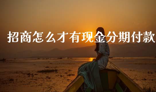 招商怎么才有现金分期付款_https://wap.sdxiaoxijinshu.com_金融_第1张