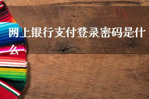 网上银行支付登录密码是什么_https://wap.sdxiaoxijinshu.com_金融_第1张
