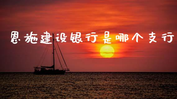 恩施建设银行是哪个支行_https://wap.sdxiaoxijinshu.com_理财_第1张