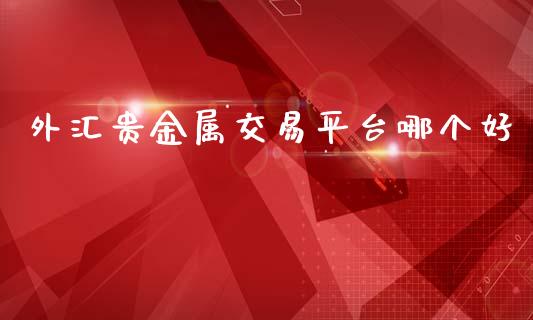 外汇贵金属交易平台哪个好_https://wap.sdxiaoxijinshu.com_财经_第1张