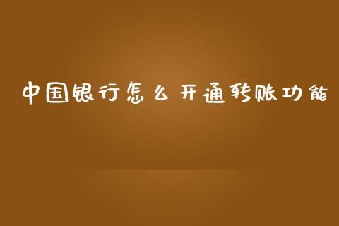 中国银行怎么开通转账功能_https://wap.sdxiaoxijinshu.com_期货_第1张