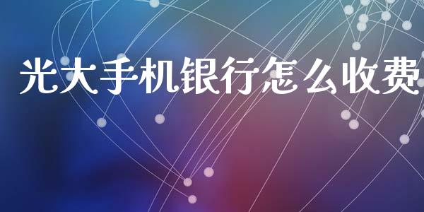 光大手机银行怎么收费_https://wap.sdxiaoxijinshu.com_金融_第1张