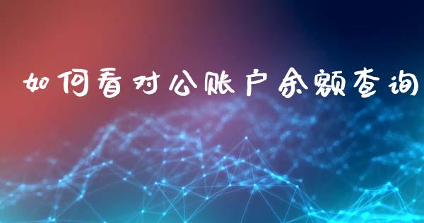 如何看对公账户余额查询_https://wap.sdxiaoxijinshu.com_理财_第1张