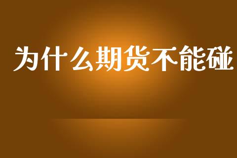 为什么期货不能碰_https://wap.sdxiaoxijinshu.com_期货_第1张
