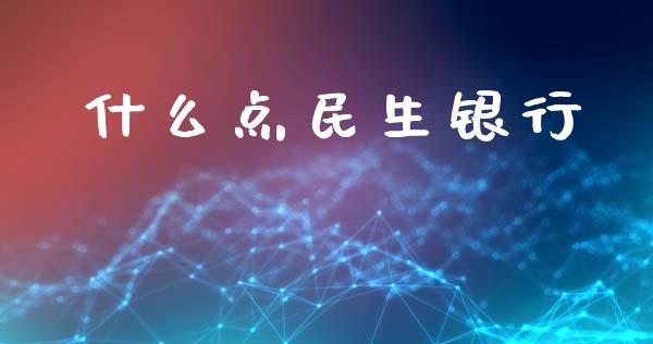 什么点民生银行_https://wap.sdxiaoxijinshu.com_金融_第1张