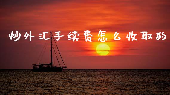 炒外汇手续费怎么收取的_https://wap.sdxiaoxijinshu.com_财经_第1张