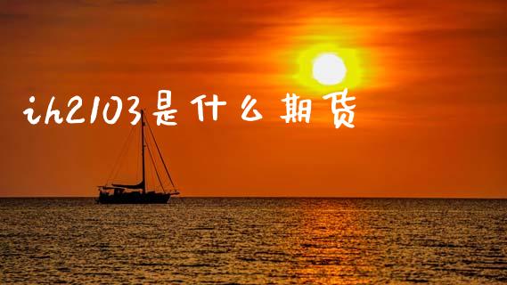 ih2103是什么期货_https://wap.sdxiaoxijinshu.com_期货_第1张