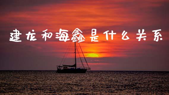 建龙和海鑫是什么关系_https://wap.sdxiaoxijinshu.com_期货_第1张