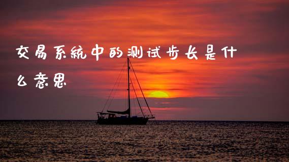 交易系统中的测试步长是什么意思_https://wap.sdxiaoxijinshu.com_理财_第1张