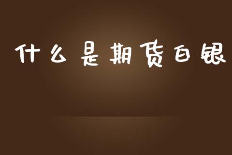 什么是期货白银_https://wap.sdxiaoxijinshu.com_期货_第1张