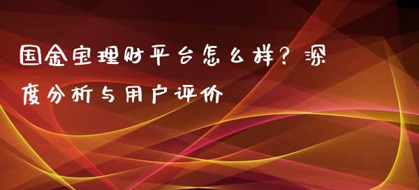 国金宝理财平台怎么样？深度分析与用户评价_https://wap.sdxiaoxijinshu.com_金融_第1张