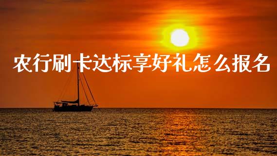 农行刷卡达标享好礼怎么报名_https://wap.sdxiaoxijinshu.com_金融_第1张