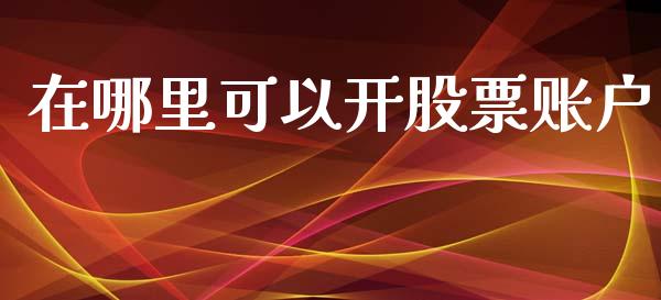 在哪里可以开股票账户_https://wap.sdxiaoxijinshu.com_财经_第1张