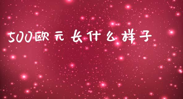 500欧元长什么样子_https://wap.sdxiaoxijinshu.com_财经_第1张