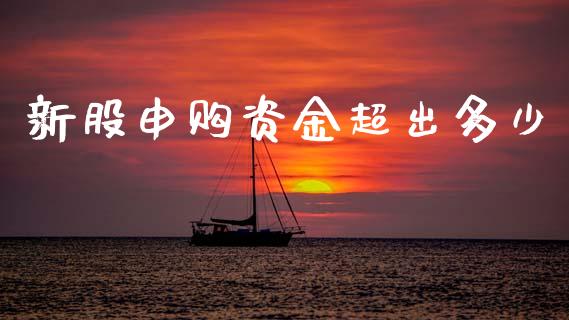 新股申购资金超出多少_https://wap.sdxiaoxijinshu.com_理财_第1张