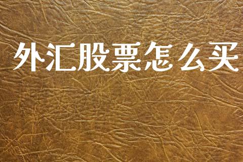 外汇股票怎么买_https://wap.sdxiaoxijinshu.com_财经_第1张