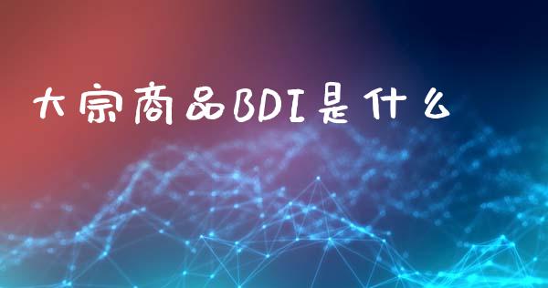 大宗商品BDI是什么_https://wap.sdxiaoxijinshu.com_期货_第1张