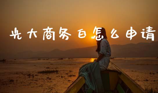 光大商务白怎么申请_https://wap.sdxiaoxijinshu.com_金融_第1张