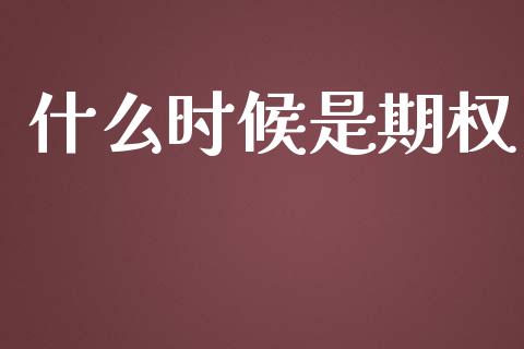 什么时候是期权_https://wap.sdxiaoxijinshu.com_金融_第1张