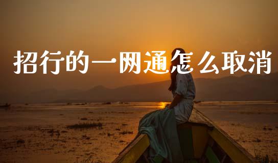 招行的一网通怎么取消_https://wap.sdxiaoxijinshu.com_理财_第1张