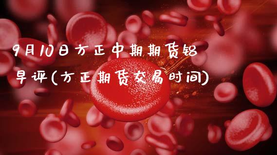 9月10日方正中期期货铝早评(方正期货交易时间)_https://wap.sdxiaoxijinshu.com_期货_第1张