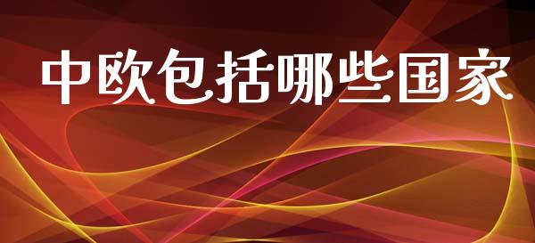 中欧包括哪些国家_https://wap.sdxiaoxijinshu.com_财经_第1张