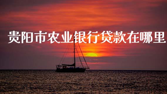 贵阳市农业银行贷款在哪里_https://wap.sdxiaoxijinshu.com_理财_第1张