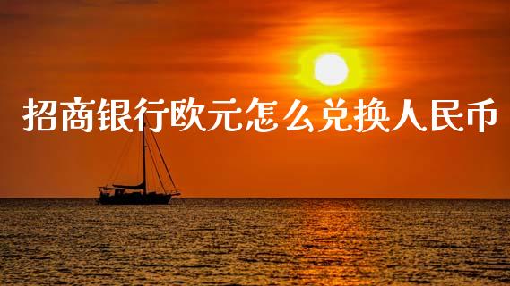 招商银行欧元怎么兑换人民币_https://wap.sdxiaoxijinshu.com_金融_第1张