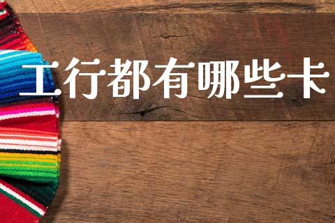 工行都有哪些卡_https://wap.sdxiaoxijinshu.com_理财_第1张