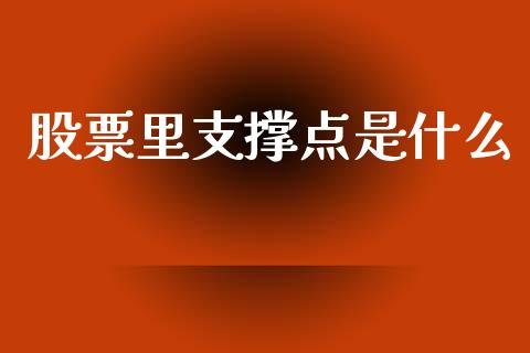 股票里支撑点是什么_https://wap.sdxiaoxijinshu.com_期货_第1张