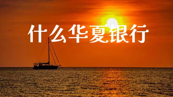 什么华夏银行_https://wap.sdxiaoxijinshu.com_期货_第1张