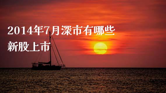 2014年7月深市有哪些新股上市_金融_第1张_金融万问站 2014年7月深市有哪些新股上市_https://wap.sdxiaoxijinshu.com_金融_第1张