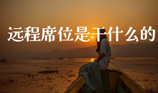 远程席位是干什么的_https://wap.sdxiaoxijinshu.com_期货_第1张