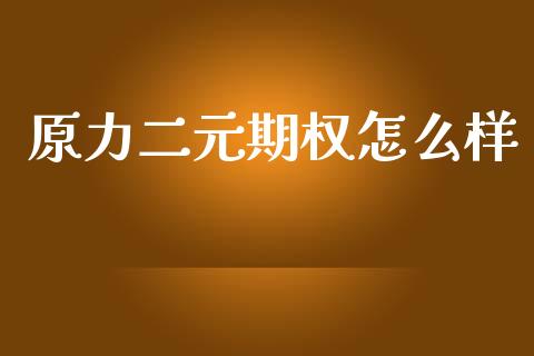 原力二元期权怎么样_https://wap.sdxiaoxijinshu.com_理财_第1张