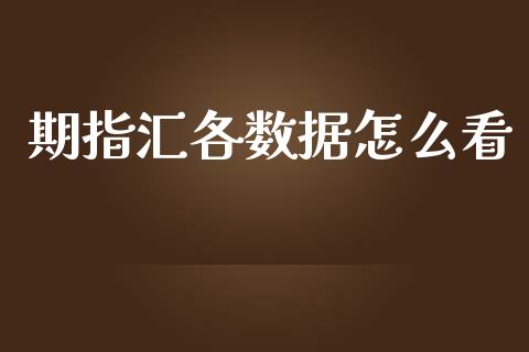 期指汇各数据怎么看_https://wap.sdxiaoxijinshu.com_期货_第1张