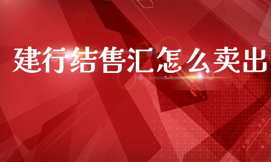 建行结售汇怎么卖出_https://wap.sdxiaoxijinshu.com_金融_第1张