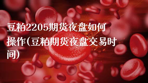 豆粕2205期货夜盘如何操作(豆粕期货夜盘交易时间)_https://wap.sdxiaoxijinshu.com_金融_第1张