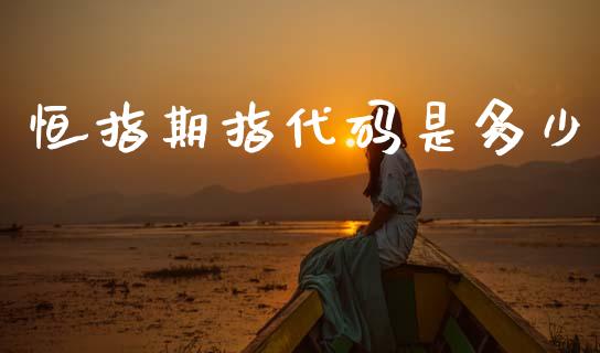 恒指期指代码是多少_https://wap.sdxiaoxijinshu.com_金融_第1张