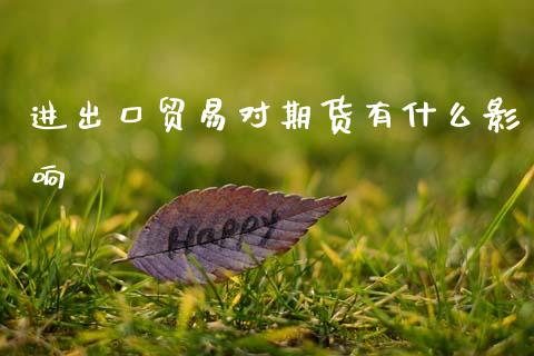 进出口贸易对期货有什么影响_https://wap.sdxiaoxijinshu.com_期货_第1张