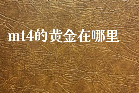 mt4的黄金在哪里_https://wap.sdxiaoxijinshu.com_财经_第1张