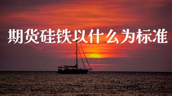 期货硅铁以什么为标准_https://wap.sdxiaoxijinshu.com_期货_第1张