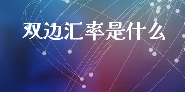 双边汇率是什么_https://wap.sdxiaoxijinshu.com_财经_第1张