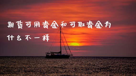 期货可用资金和可取资金为什么不一样_https://wap.sdxiaoxijinshu.com_金融_第1张