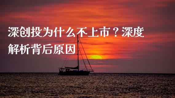 深创投为什么不上市？深度解析背后原因_https://wap.sdxiaoxijinshu.com_金融_第1张