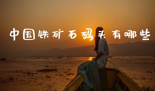 中国铁矿石码头有哪些_https://wap.sdxiaoxijinshu.com_理财_第1张