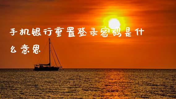 手机银行重置登录密码是什么意思_https://wap.sdxiaoxijinshu.com_金融_第1张