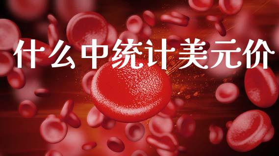 什么中统计美元价_https://wap.sdxiaoxijinshu.com_财经_第1张