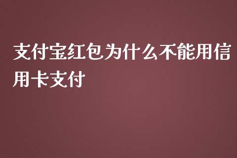 支付宝红包为什么不能用信用卡支付_https://wap.sdxiaoxijinshu.com_理财_第1张